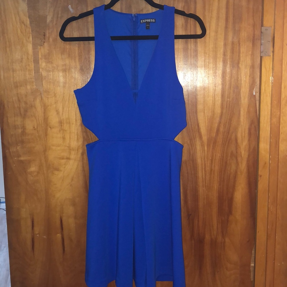 Bright blue express dress